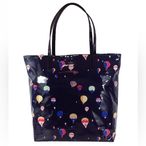 *RARE* Kate Spade Daycation Hot Air Balloon Bon Shopper Tote, Navy - Picture 4 of 7
